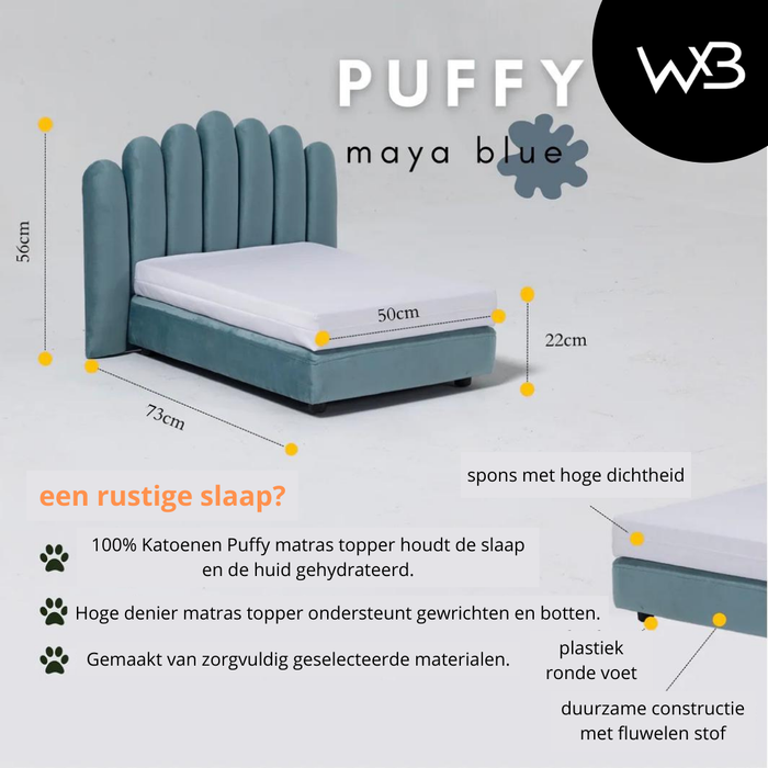 Puffy Huisdierenbed – Luxe Comfort voor je Huisdier