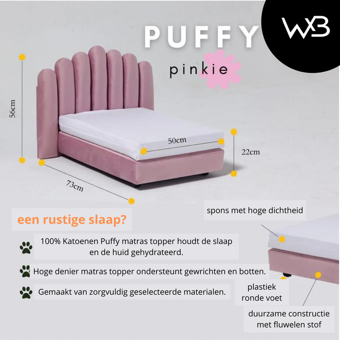 Puffy Huisdierenbed – Luxe Comfort voor je Huisdier