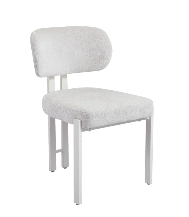 Niva - Stoffen Eetkamerstoel met Massief Houten Frame