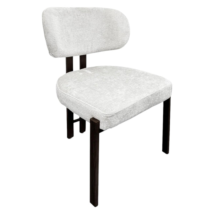 Niva - Stoffen Eetkamerstoel met Massief Houten Frame