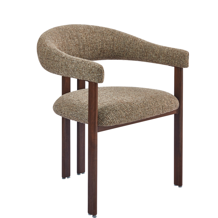 Romy | Eetkamerstoel met verfijnde rondingen en comfortbekleding