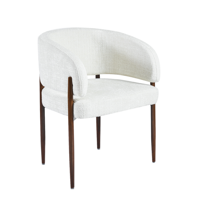 Almira | Elegante eetkamerstoel met slank houten frame