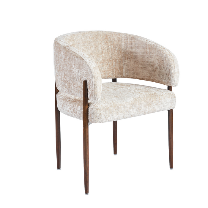 Almira | Elegante eetkamerstoel met slank houten frame