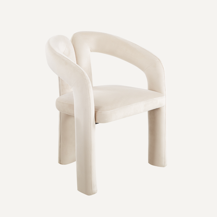 Luna Curve Fauteuil – Crème