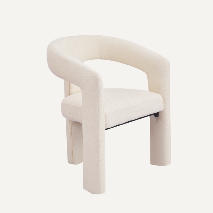 Lunara Lounge Fauteuil – Sculpturaal Design met Zachte Comfort