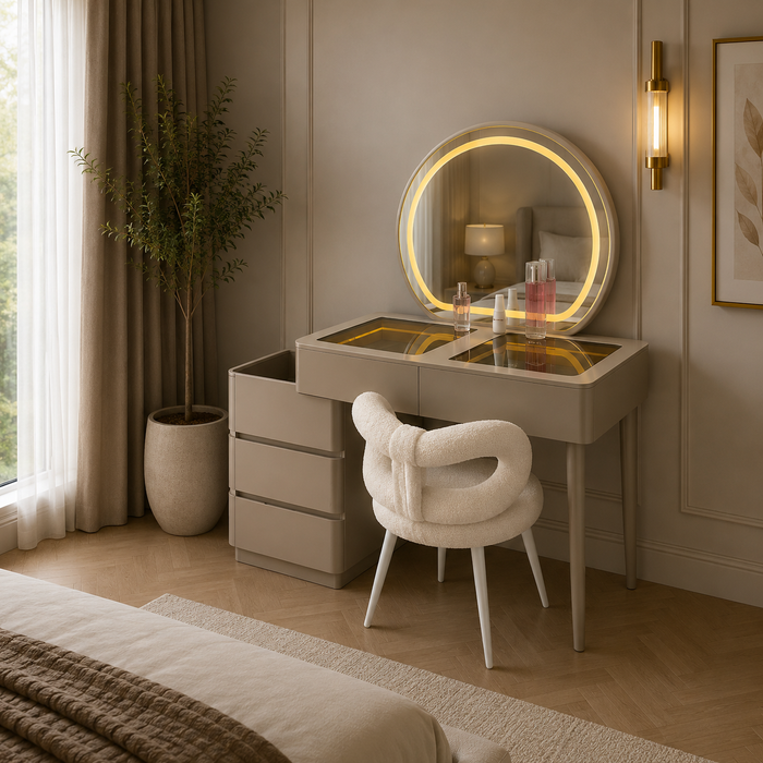 Luxe Make-up Tafel met LED Spiegel