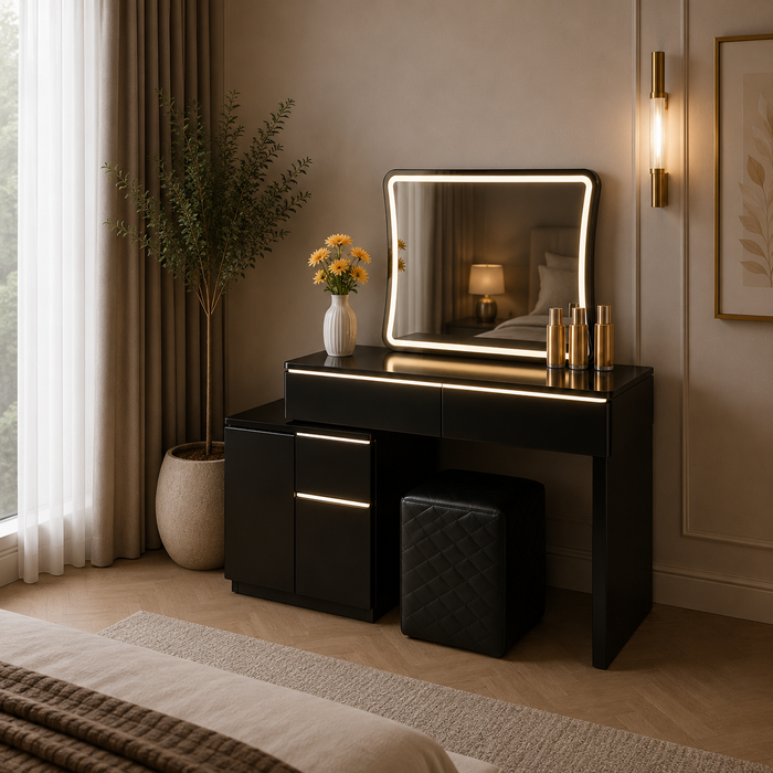 Luxe Make-up Tafel met LED Spiegel