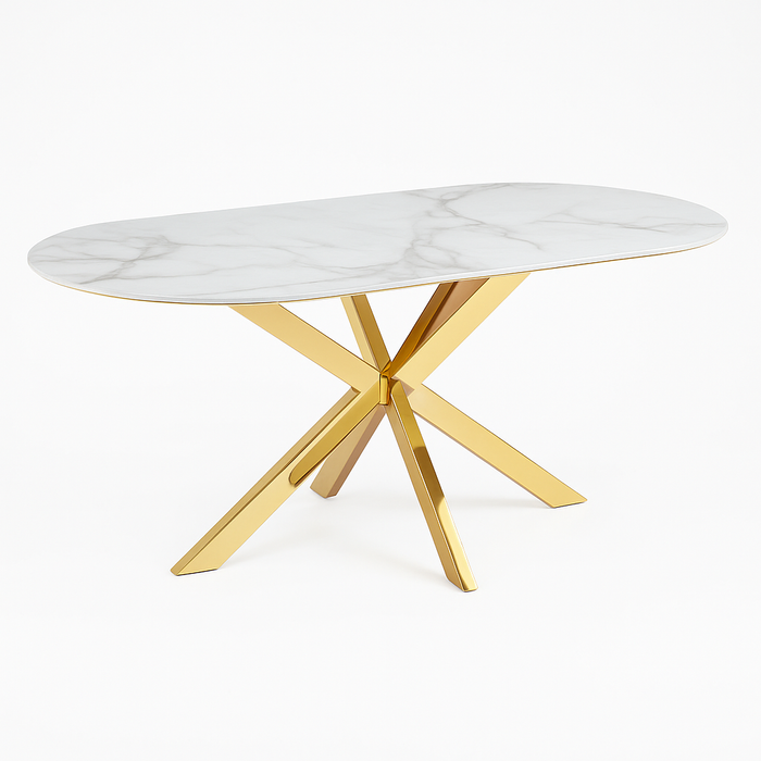 Cavallo – Keramische eettafel met marmerlook