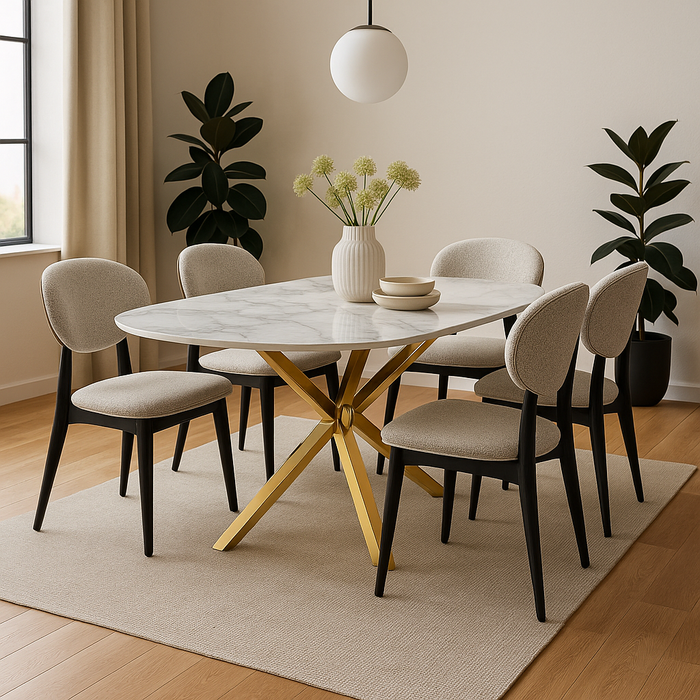 Cavallo – Keramische eettafel met marmerlook