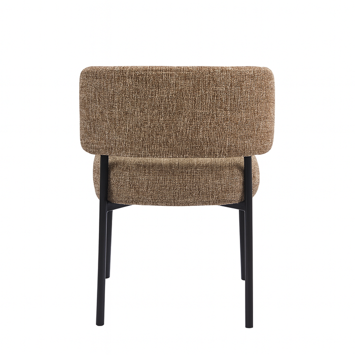 Lorena | Comfortabele eetkamerstoel met metalen poten