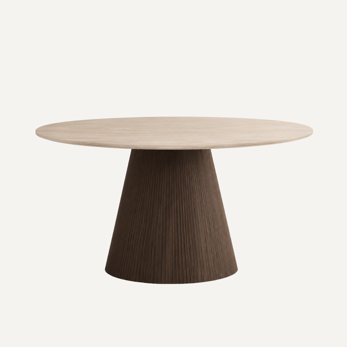 KIMBERLY BROWN DT 130 Ø – Luxe Ronde Eettafel (Ø130 x H76 cm