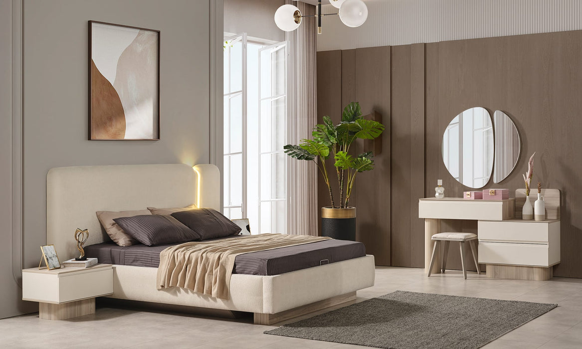 Güneş Slaapkamer – Minimalistische Luxe en Rustgevende Elegantie