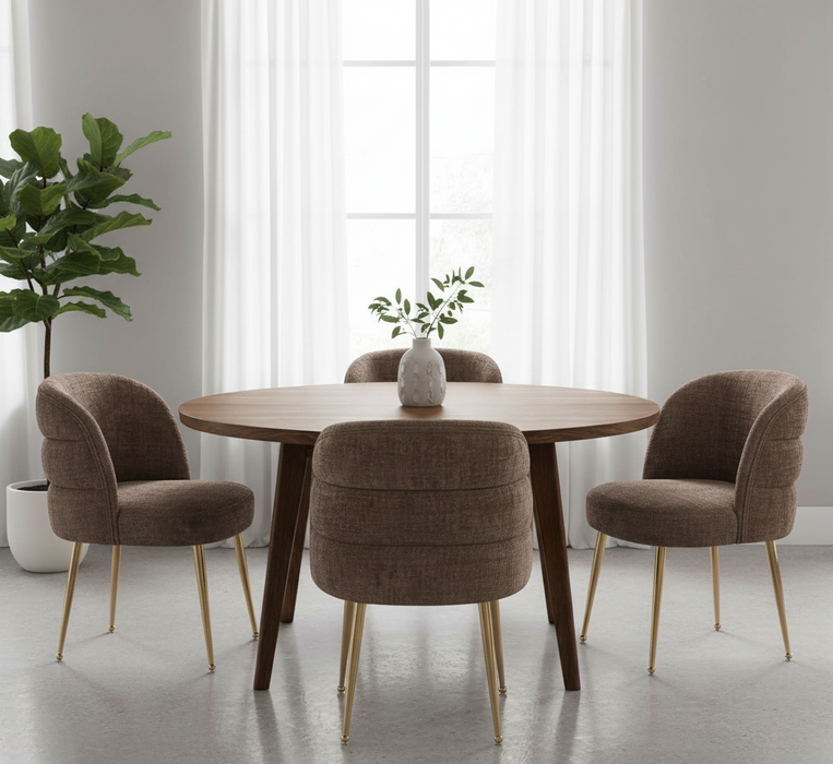 Amara - Fluwelen designstoel met gouden poten