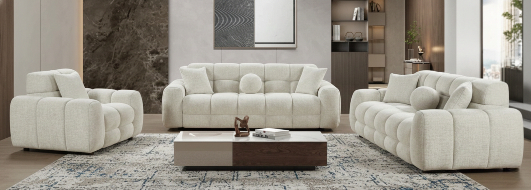 Aurèle | Luxe Comfort Set in Crème