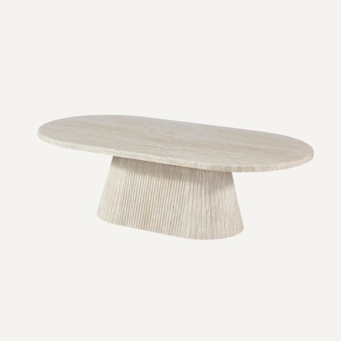 Kennedy salontafel BEIGE CT OVAL 130X70X45 MARBLE
