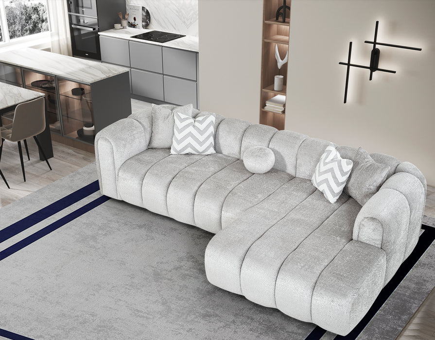 Luxe Hoekbank – 290 x 160 cm – Modern Design in Bouclé Stof