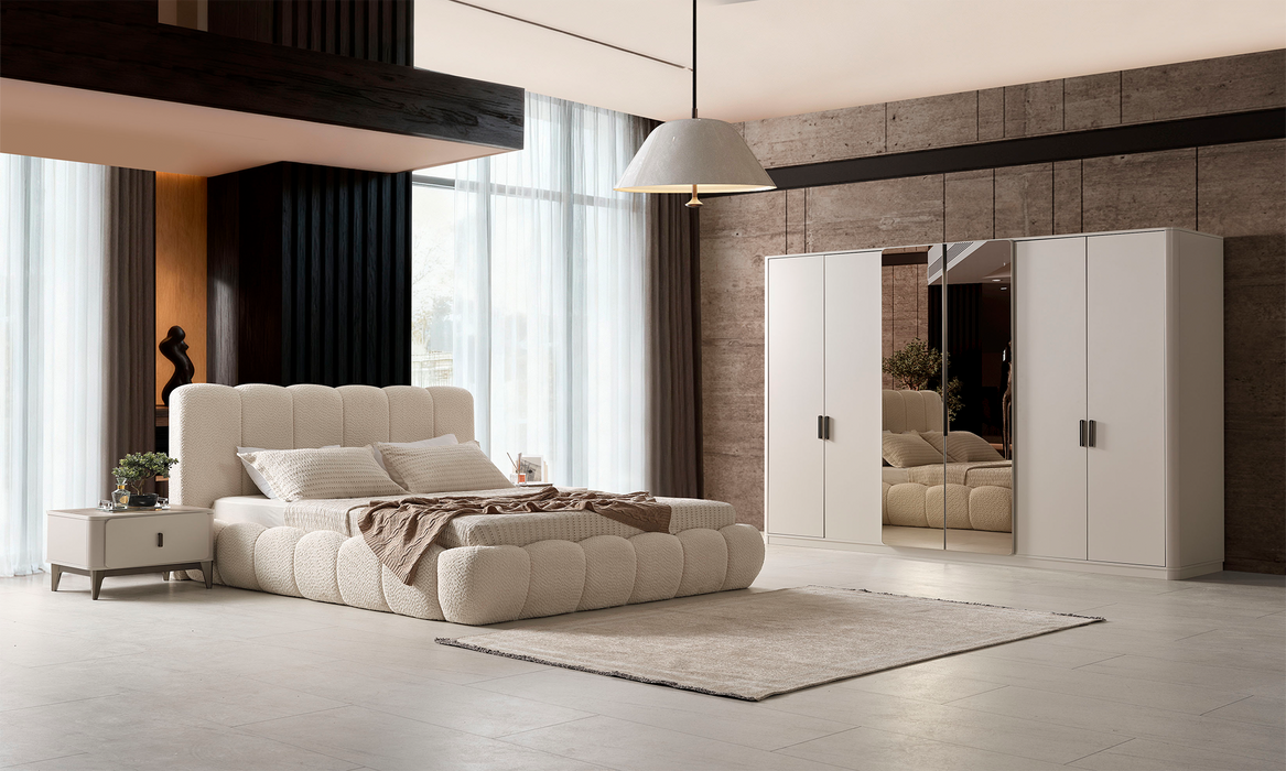 Aura Soft Bedroom – Luxe, Rust en Comfort in Perfecte Harmonie