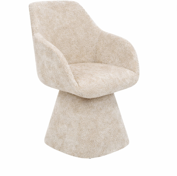 Belluna Stoel – Elegante Zacht Bouclé Designstoel