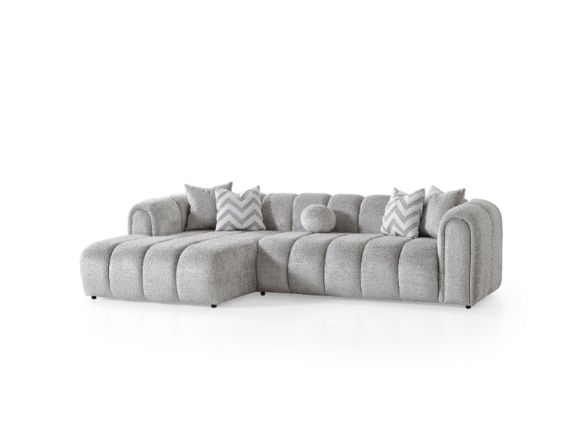 Luxe Hoekbank – 290 x 160 cm – Modern Design in Bouclé Stof
