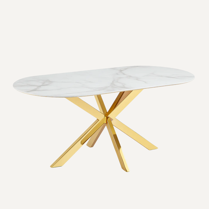 Cavallo – Keramische eettafel met marmerlook