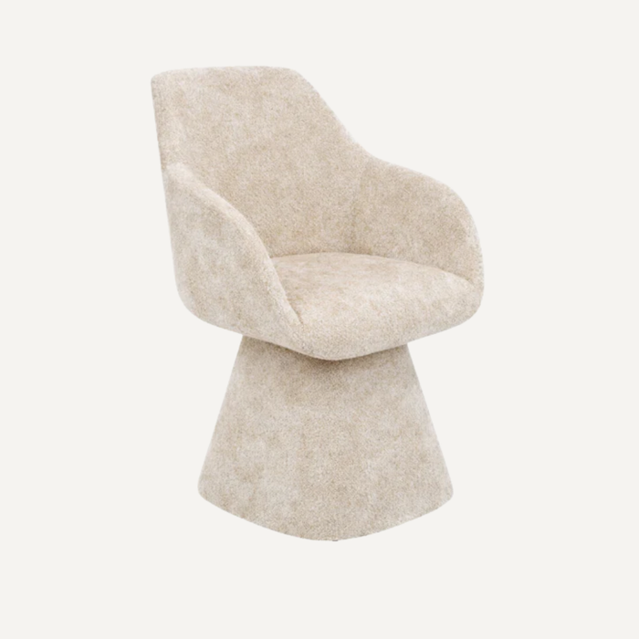 Belluna Stoel – Elegante Zacht Bouclé Designstoel