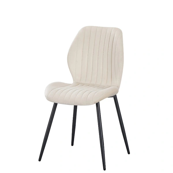 Vittore – Elegante eetkamerstoel met verticale stiksels